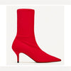 Luxury Design Lighter Inpired Strange Heel Sock Boots Woman Sexy High Heel Shoes Women Black Red Yellow Stretch Boots